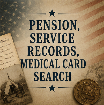 Complete Set of Civil War records for your Union Army Soldier (pension, service records, carded medical records)