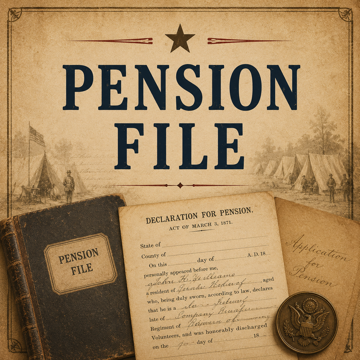 Civil War Union Soldier Complete Pension File