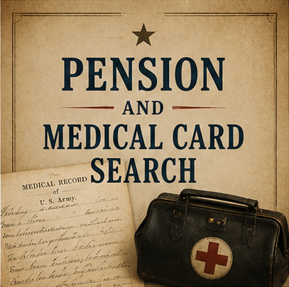 Union Army Civil War pension file and carded medical records (no service records)