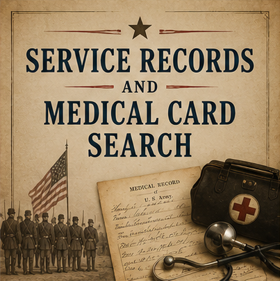 Civil War Union Soldier's Compiled Military Service & Carded Medical Records