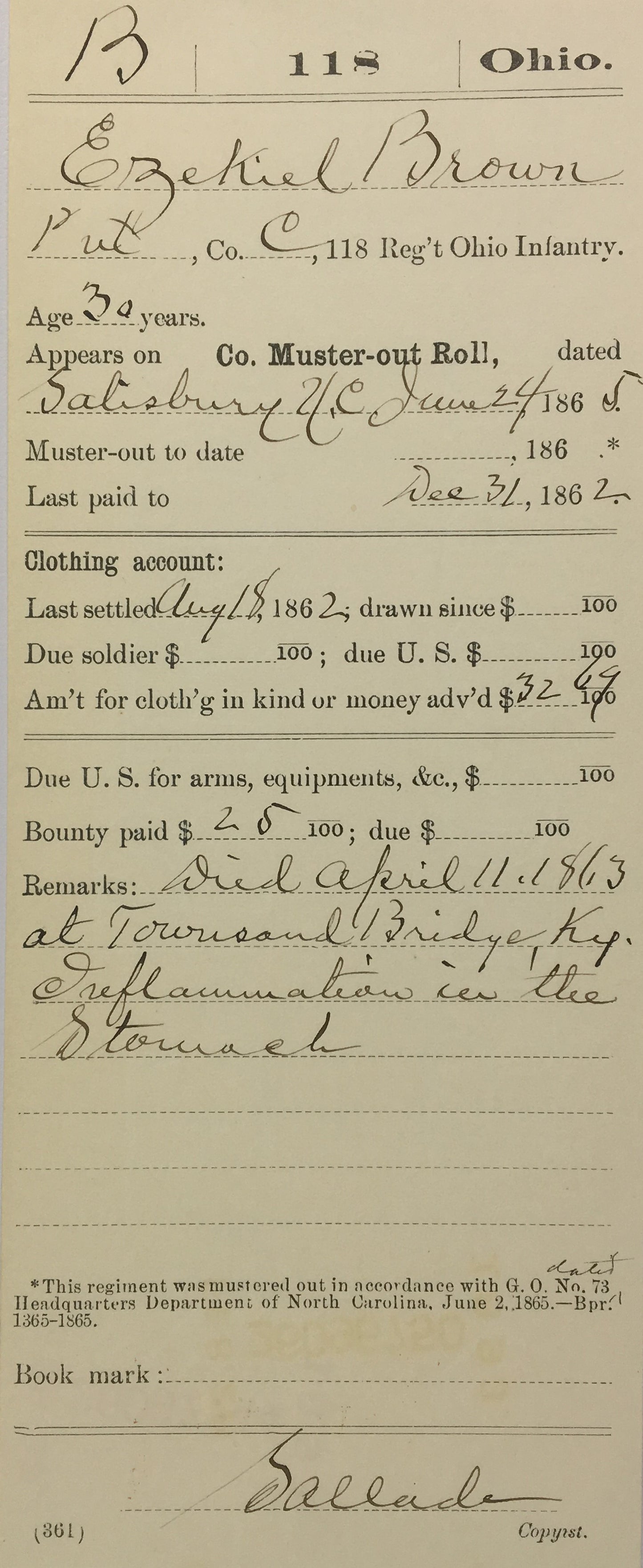 "The Basics" Full Civil War Pension File and Compiled Service Records