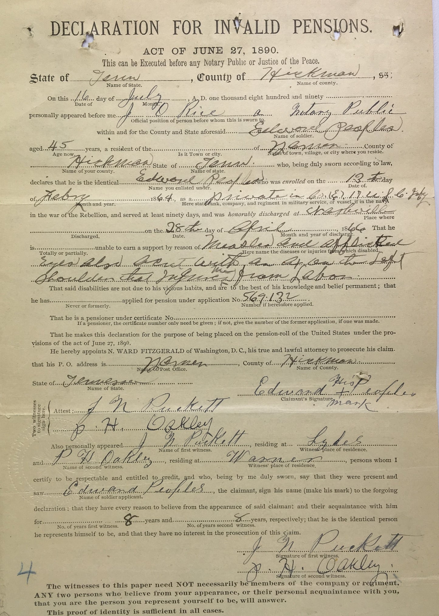 "The Basics" Full Civil War Pension File and Compiled Service Records